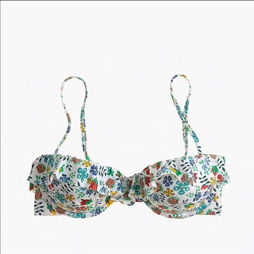COPY - J crew underwire bikini top Liberty Print 32c